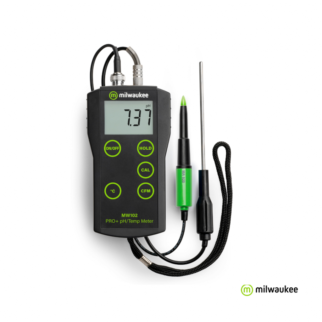 Medidor de pH y Temperatura Para Alimentos MW102