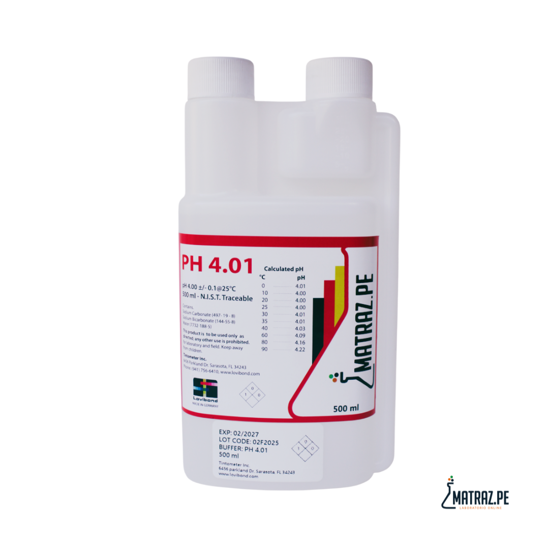 Solución buffer ph 4.0
