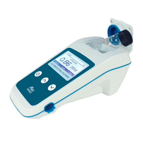 Instrumento portátil AK400 MAX para medir cloro en agua potable y piscinas