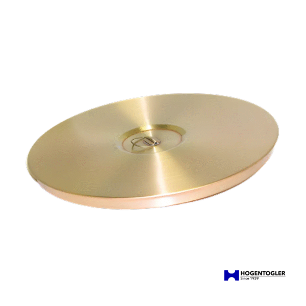 Tapa de bronce de 8"