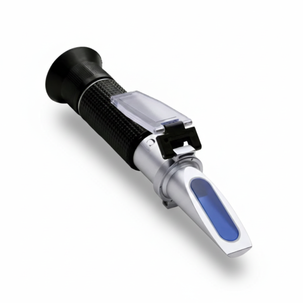 REFRACTÓMETRO ÓPTICO 0-80 BRIX CON ATC METÁLICO - THE01504B - PRECISSO