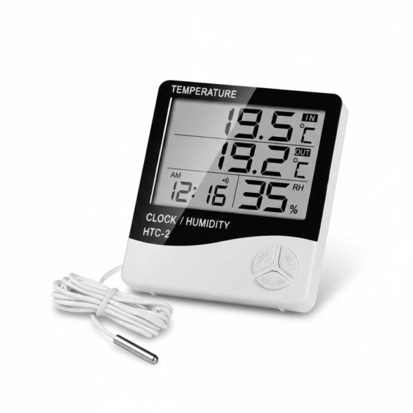 TERMOHIGROMETRO DIGITAL CON CABLE DE 1M HTC-2 - TTE01602B - PRECISSO