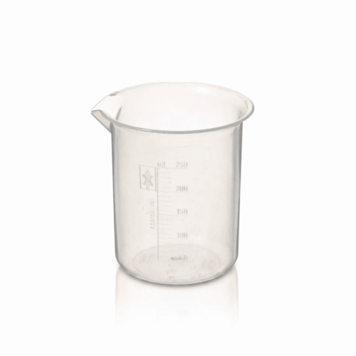 vaso graduado de plástico