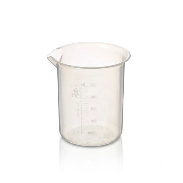 vaso graduado de plástico