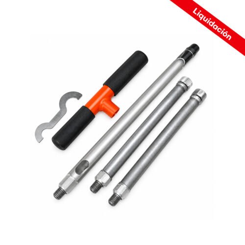 Barreno Muestreador de Canal para Suelo de 100cm. de 4 piezas - 56978 - AMS
